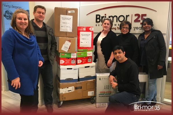 Bri-mor Developments Participates in the 34th Annual Adopt a Family